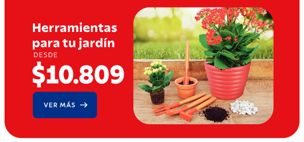 Herramientas para tu jardín desde $10.809